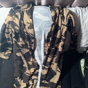 Long Camo Cardigan